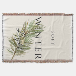 Soft Winter Light w/ Pine Branch スローブランケット