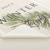 Soft Winter Light with Pine Branch シェルパブランケット (3/4)