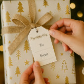 Soft Winter Pines Gift Tag ギフトタグ
