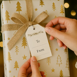 Soft Winter Pines Gift Tag ギフトタグ