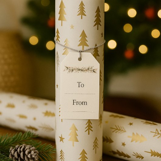 Soft Winter Pines Gift Tag ギフトタグ