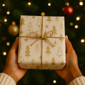 Soft Winter Trees Wrapping Paper ラッピングペーパー