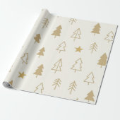 Soft Winter Trees Wrapping Paper ラッピングペーパー (アンロールド)