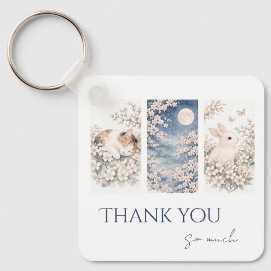 Soft Woodland Animals key ring キーホルダー (正面)