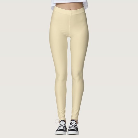 Soft Yellow Boho Leggings レギンス (正面)