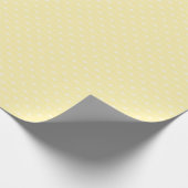 Soft Yellow Dot Stripe Pattern for Baby Gifts ラッピングペーパー (角)