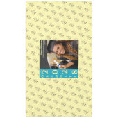 Soft Yellow Modern Graduation Photo Cap Pattern テーブルクロス (正面)
