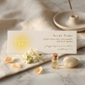 Soft Yellow Perfume Scent Sample Mini Tester Card スキニー名刺
