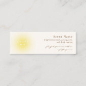 Soft Yellow Perfume Scent Sample Mini Tester Card スキニー名刺 (正面)