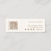 Soft Yellow Perfume Scent Sample Mini Tester Card スキニー名刺 (裏面)