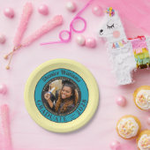 Soft Yellow Photo Modern Graduation Party ペーパープレート (パーティー)