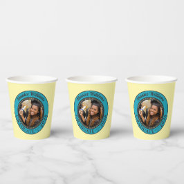 Soft Yellow Photo Modern Graduation Party 紙コップ