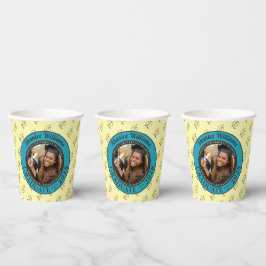 Soft Yellow Photo Modern Graduation Party 紙コップ