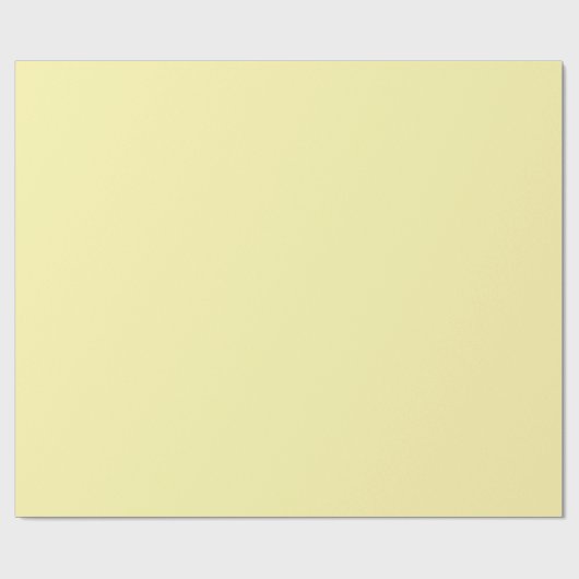 Soft Yellow Solid Wrapping Paper Roll ラッピングペーパー (フラット)