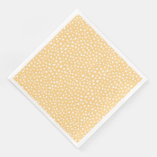 Soft Yellow Uneven Dots Graphic Design (コーナー)