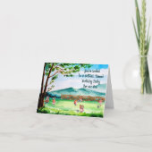 Softballをテーマにした息子の誕生日パーティー 招待状 (正面)