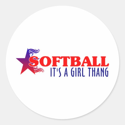 SOFTBALL – ガールタンだ ラウンドシール (正面)