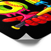 Softball 67 Ice Cream Drip Six Seven Boys Funny Ch ポスター (角)