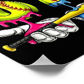 Softball 67 Ice Cream Drip Six Seven Boys Funny Me ポスター (角)