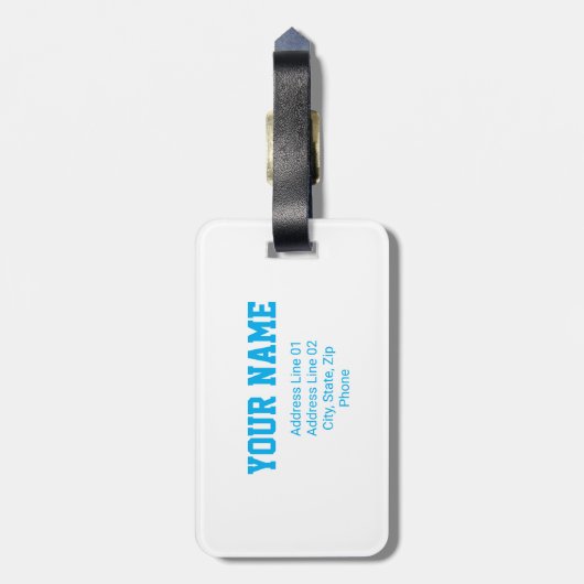  Softball Bag Tag ラゲッジタグ (裏面縦)