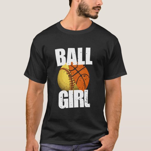 Softball Basketball Tシャツ (正面)