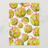 Softball Birthday 招待状 (裏面)