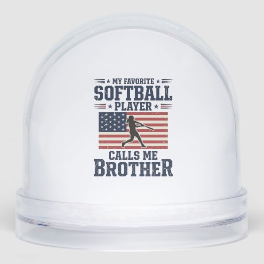 Softball Brother Patriotic Vintage Engraving Shirt (正面)
