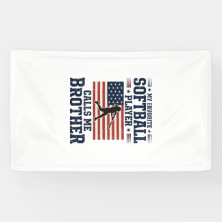 Softball Brother Patriotic Vintage Engraving Shirt 横断幕