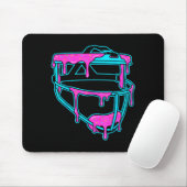 Softball Catcher Drip Ice Cream Mask Sprinkles Gam マウスパッド (マウス)