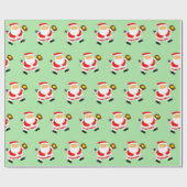 Softball Christmas Gift Wrapping Paper ラッピングペーパー (フラット)