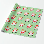Softball Christmas Gift Wrapping Paper ラッピングペーパー (アンロールド)