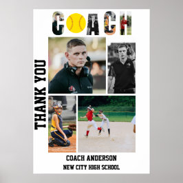 Softball Coach Senior Night Graduation ポスター