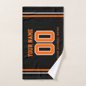 Softball Custom Jersey Number & Name, Team Gift ハンドタオル (ハンドタオル)