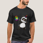 Softball Dabbing Pandicorn Panda Tシャツ (正面)