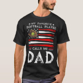 Softball Dad My Favorite Softball Player Calls Me Tシャツ (正面)