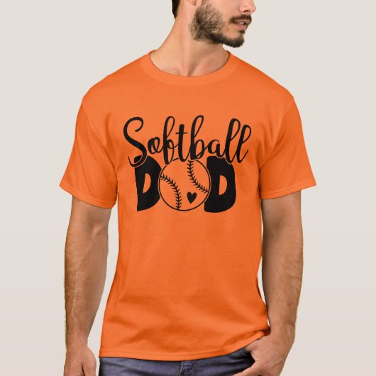 Softball  Dad  Tシャツ (正面)