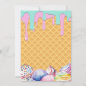 Softball Drip 67 boy Birthday Party Invitation 招待状 (裏面)