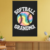 Softball Grandma キャンバスプリント (インサイチュ (リビング))