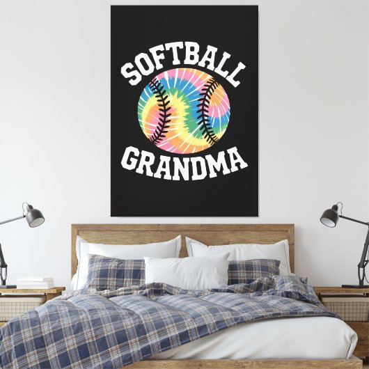 Softball Grandma キャンバスプリント (インサイチュ (寝室))