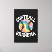 Softball Grandma キャンバスプリント (正面)