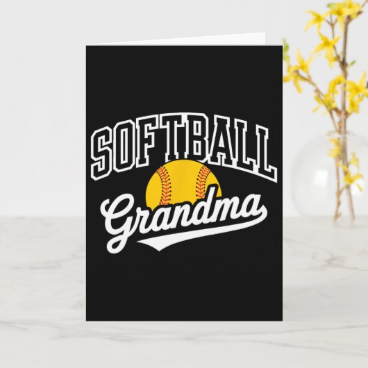 Softball Grandma _1  カード (黄色い花)