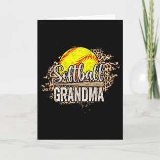 Softball Grandma Nana Mother's Day Cheering Boy Sp カード