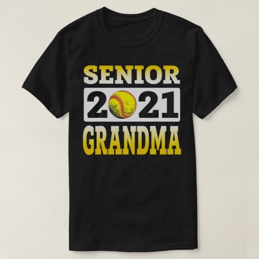 Softball Grandma Senior 2021 Best Gift For Softbal Tシャツ (デザイン正面)