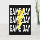 Softball Granny Game Day Graphic With Fun Vibes Ga カード (正面)