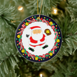 Softball Holiday Gift セラミックオーナメント