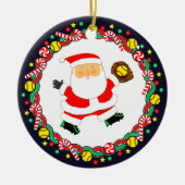 Softball Holiday Gift セラミックオーナメント (正面)