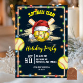 softball holiday party 招待状