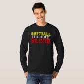 Softball is in my Blood   Softball Tシャツ (正面フル)
