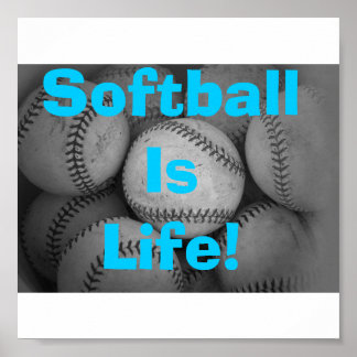 Softball is life ポスター