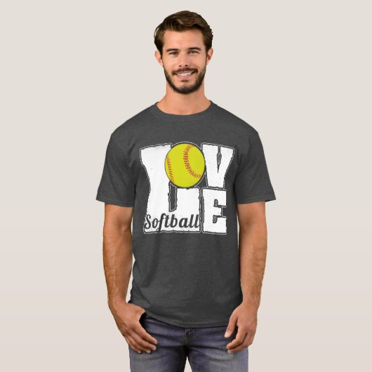 SOFTBALL LOVE gift Tシャツ (正面フル)